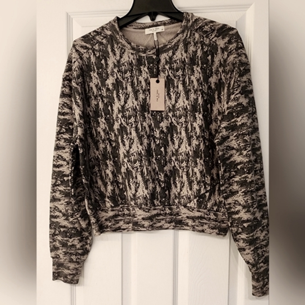 Rag & Bone Armi Multi City Terry Sweatshirt Size Small - Picture 2 of 13
